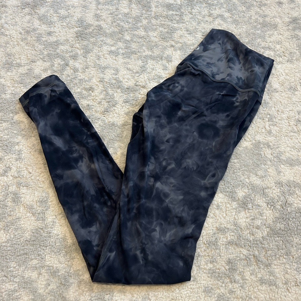 Lululemon Athletica Align Dark Tie-Dye Leggings